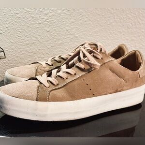Great Quality ALLSAINTS Low-cut Leather Trainers Two Tone Nuetrals